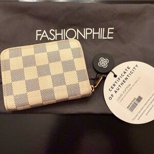 LOUIS VUITTON Damier Azur Zippy Coin Purse
